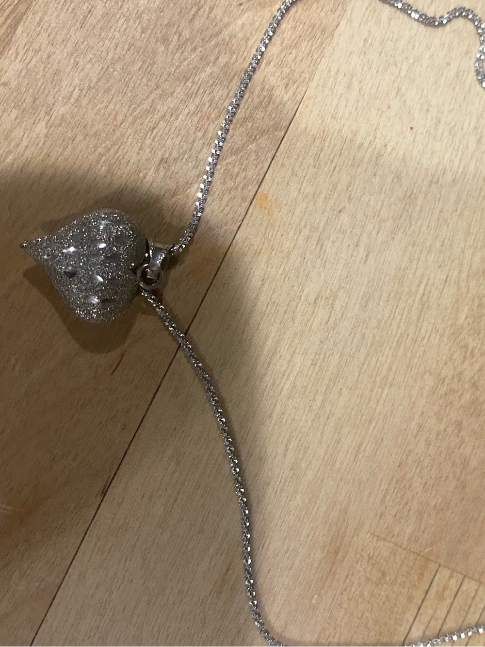 10k white gold necklace